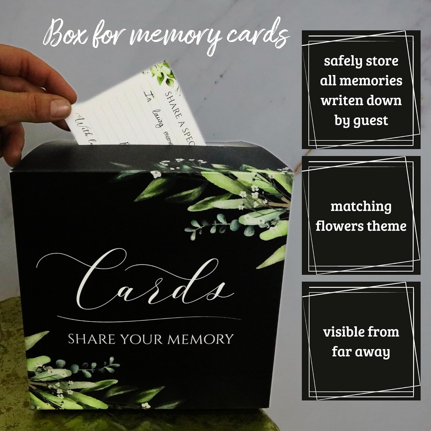 All-in-One Funeral Guest Book Set – Memorial Guestbook, Funeral Register Book, Celebration of Life Guest Book