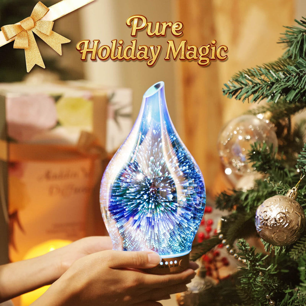 Essential Oil Diffuser 150ml Handmade Glass Diffuser 6H Runtime
