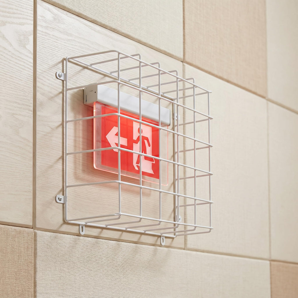 Mikikit Exit Sign Wire Protector for Emergency Light, 11.8inch