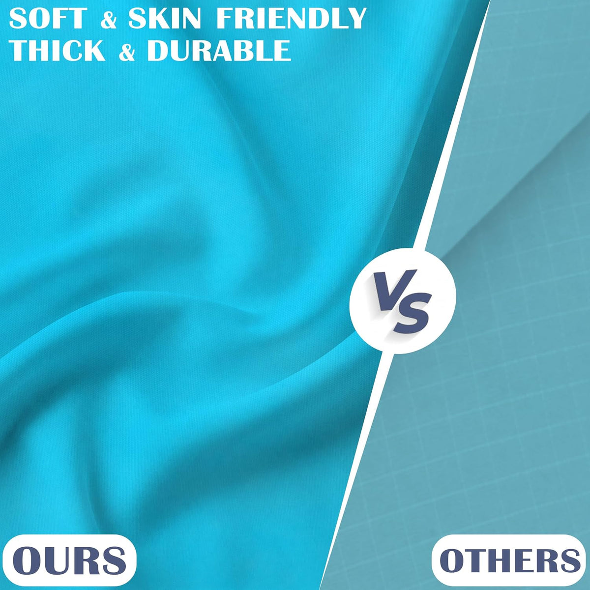 Beach Blanket Waterproof Sandproof 78''X81''/10'X9' Oversized Big Blanket | Sand Free Large Blanket for