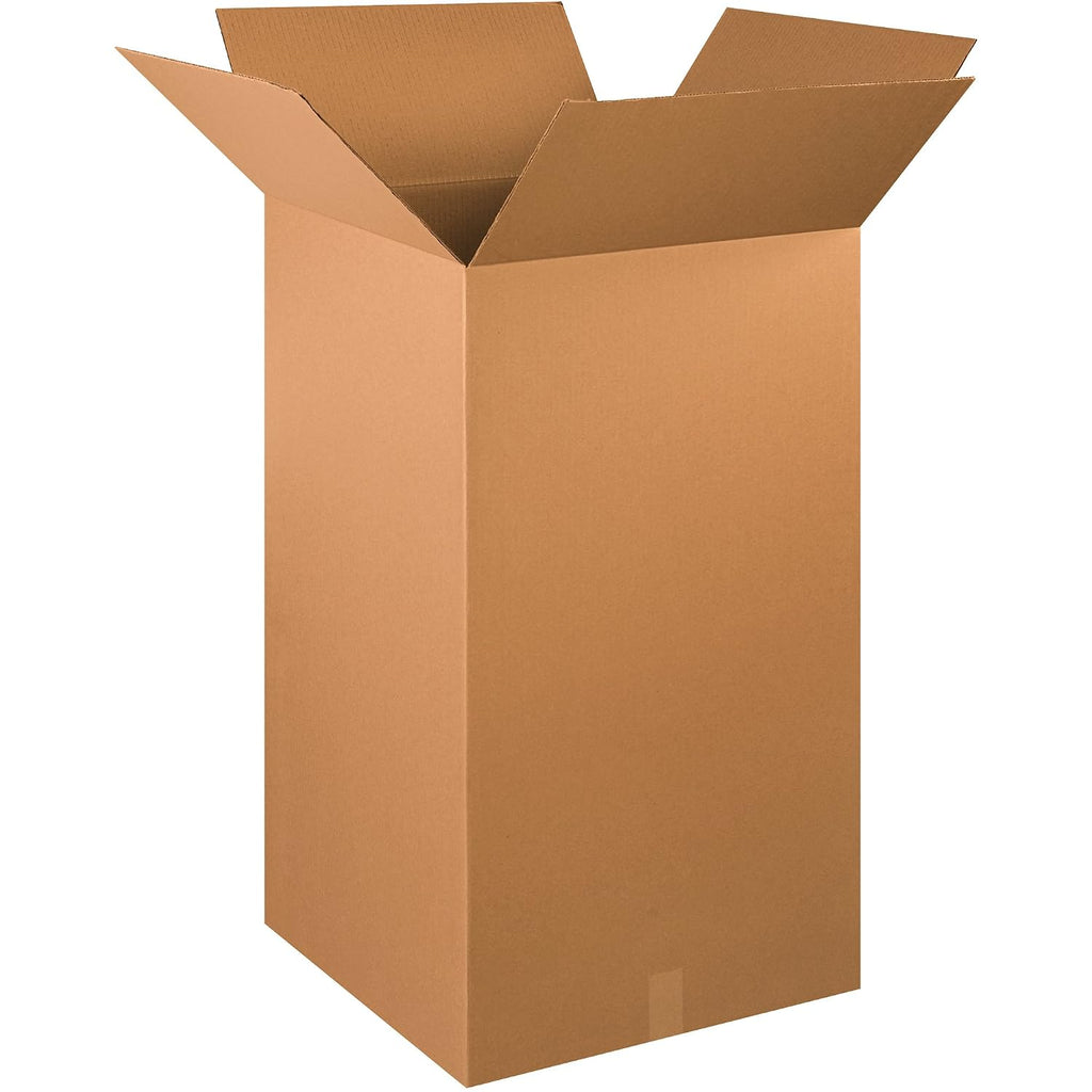 P202036MS Tall Moving Boxes, 20" Length x 20" Width x 36" Height, Kraft (Pack of 10)
