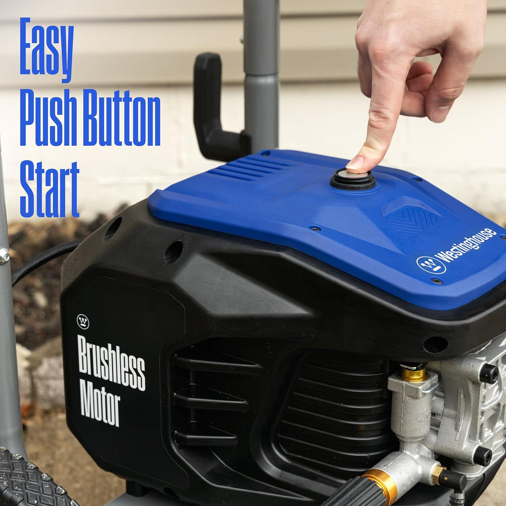 WPX3400e Electric Pressure Washer, 3400 Max PSI and 2.0 Max GPM, Brushless Motor, Onboard Soap Tank, Spray Gun and