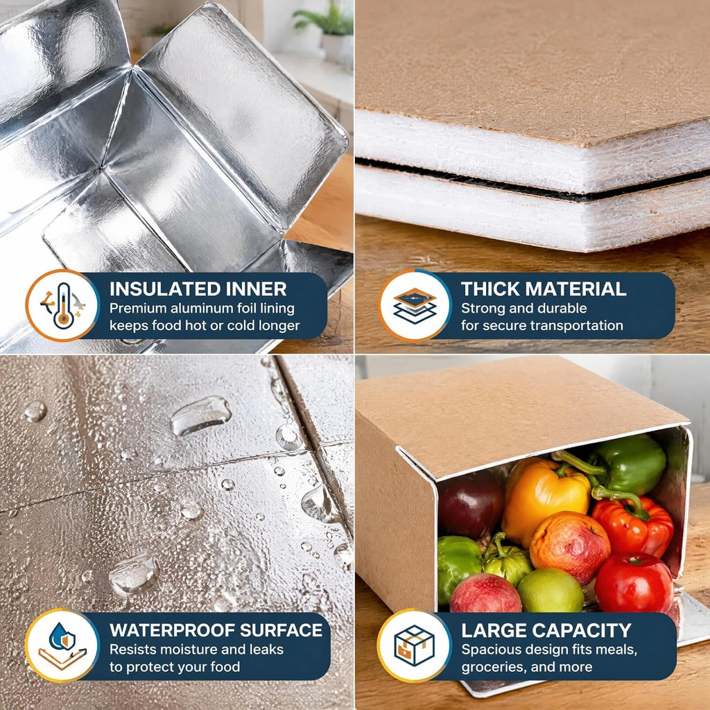 12 Pack Insulated Shipping Box, 10.8'' x 7.3'' x 6.5''