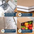 12 Pack Insulated Shipping Box, 10.8'' x 7.3'' x 6.5''