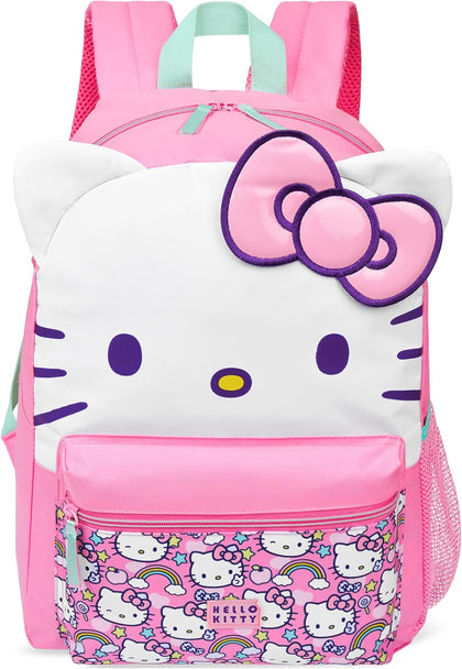 Sanrio Backpack for Girls 3D Bow Kawaii Anime Rucksack Daypack for Kids Cute Stuff Back to School Supplies Backpacks