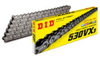 DID (530VX3X130ZB) Steel 130 Link High Performance VX Series X-Ring Chain with Connecting Link