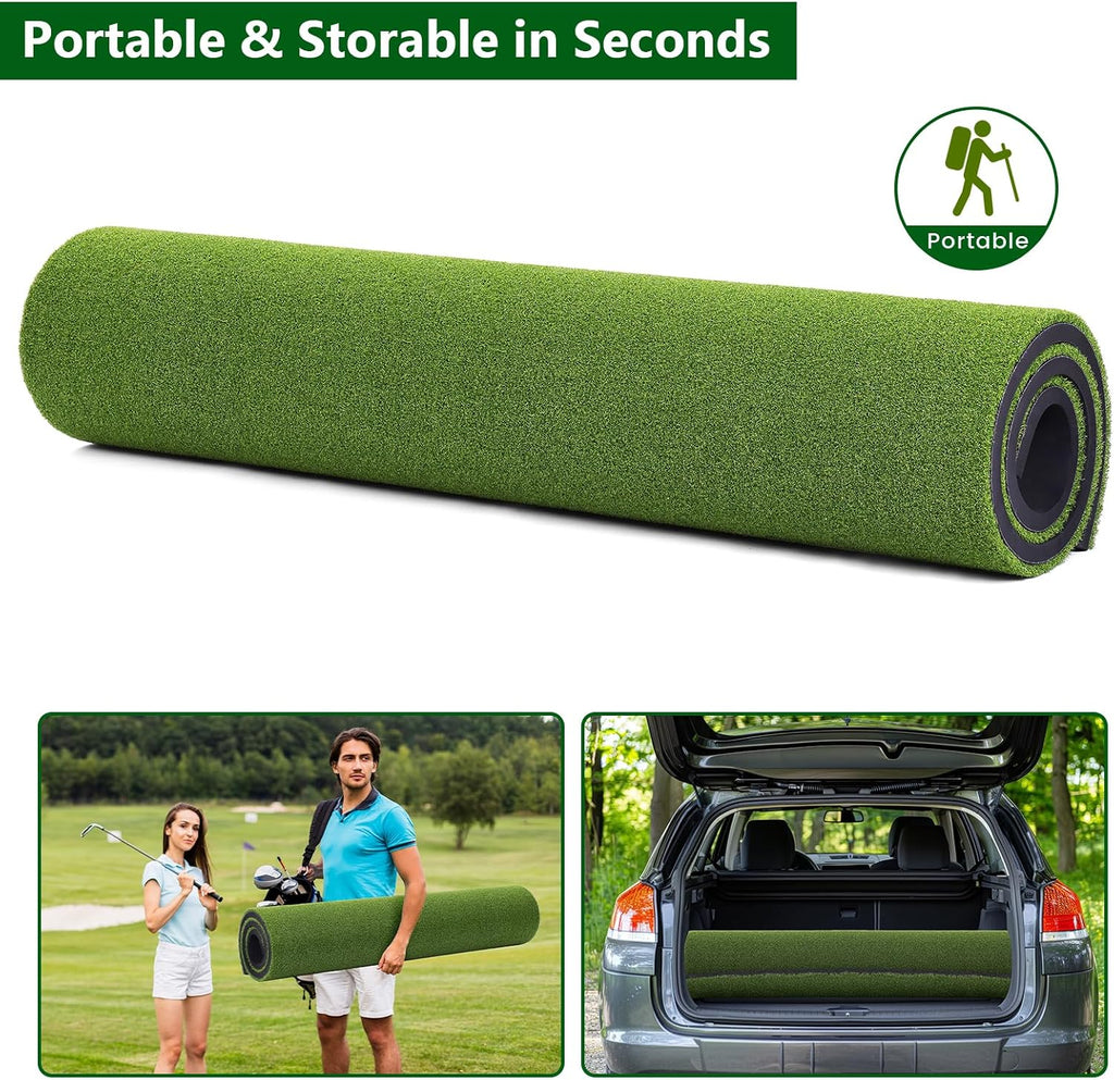 Golf Mat, 6x4FT Premium Golf Hitting Mat for Indoor Outdoor Practice