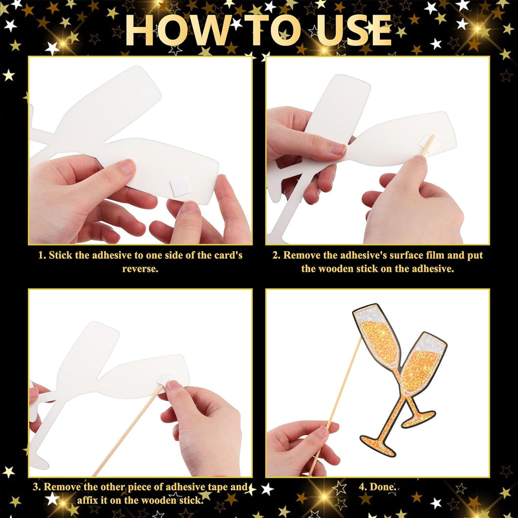 56 PCS New Year’s Eve Party Supplies for New Year's Eve Party Favors | New Year’s Eve Party Supplies Including Happy