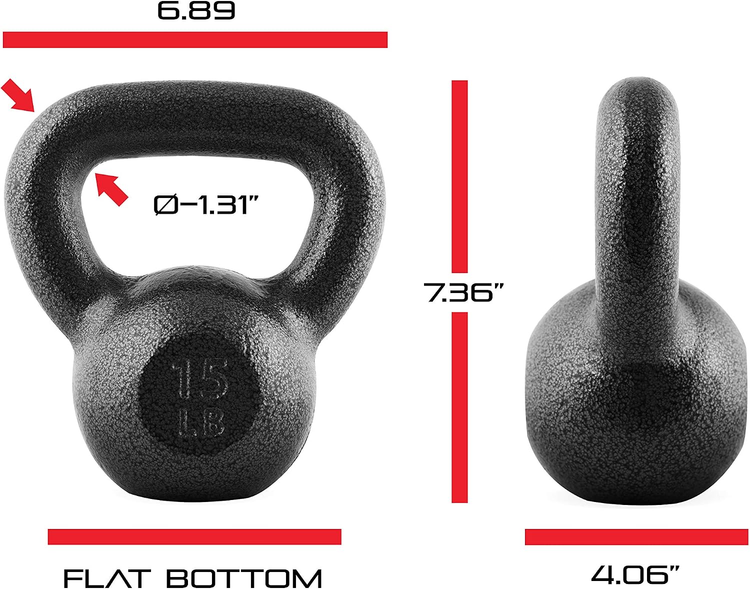 Barbell Cast Iron Kettlebell - Singles and Sets, Multiple Weight Choices