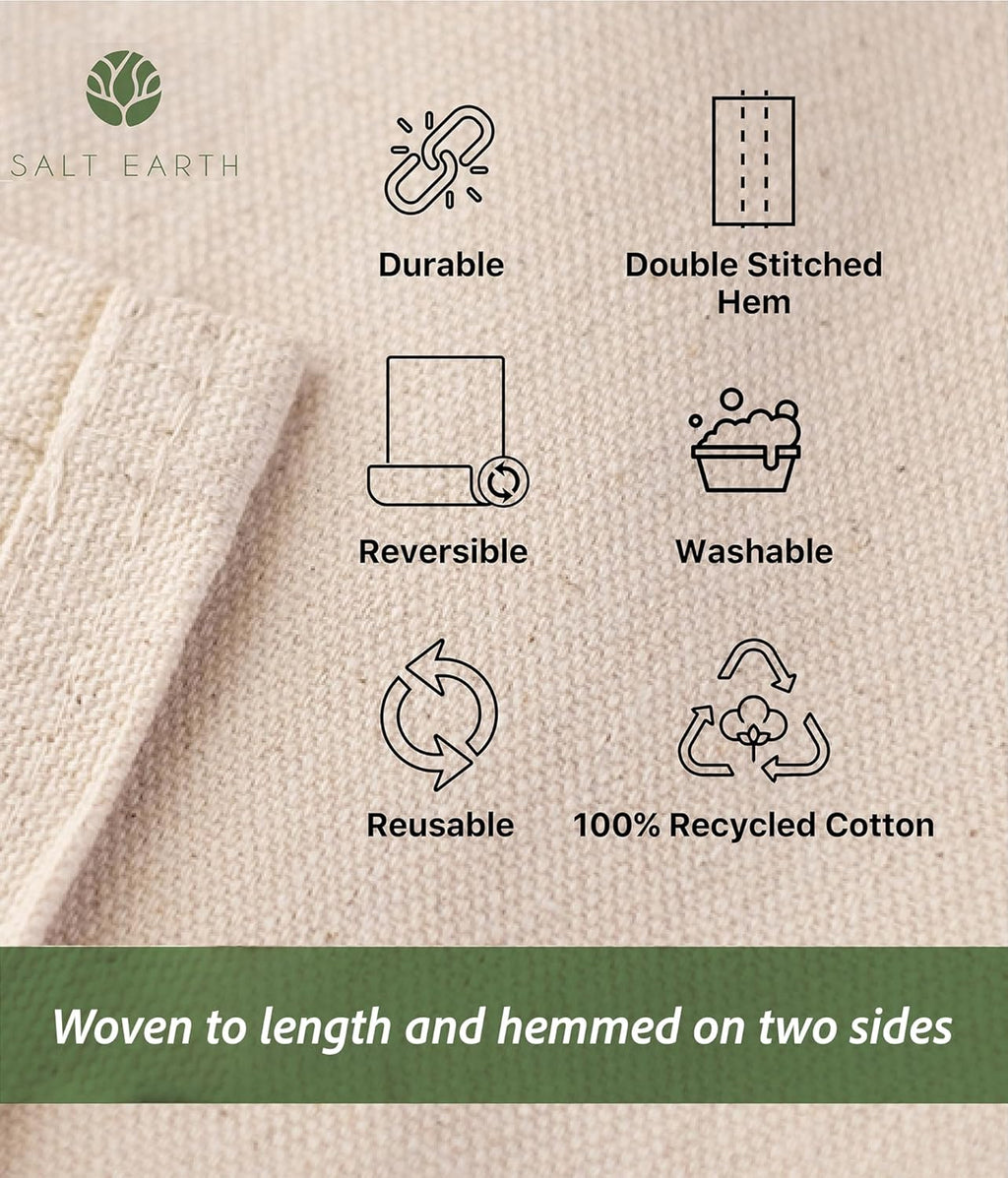 Canvas Drop Cloth 1Pc, Reusable Paint Drop Cloth, 100% Recycled Cotton Canvas Tarp Cover for Painter, Furniture