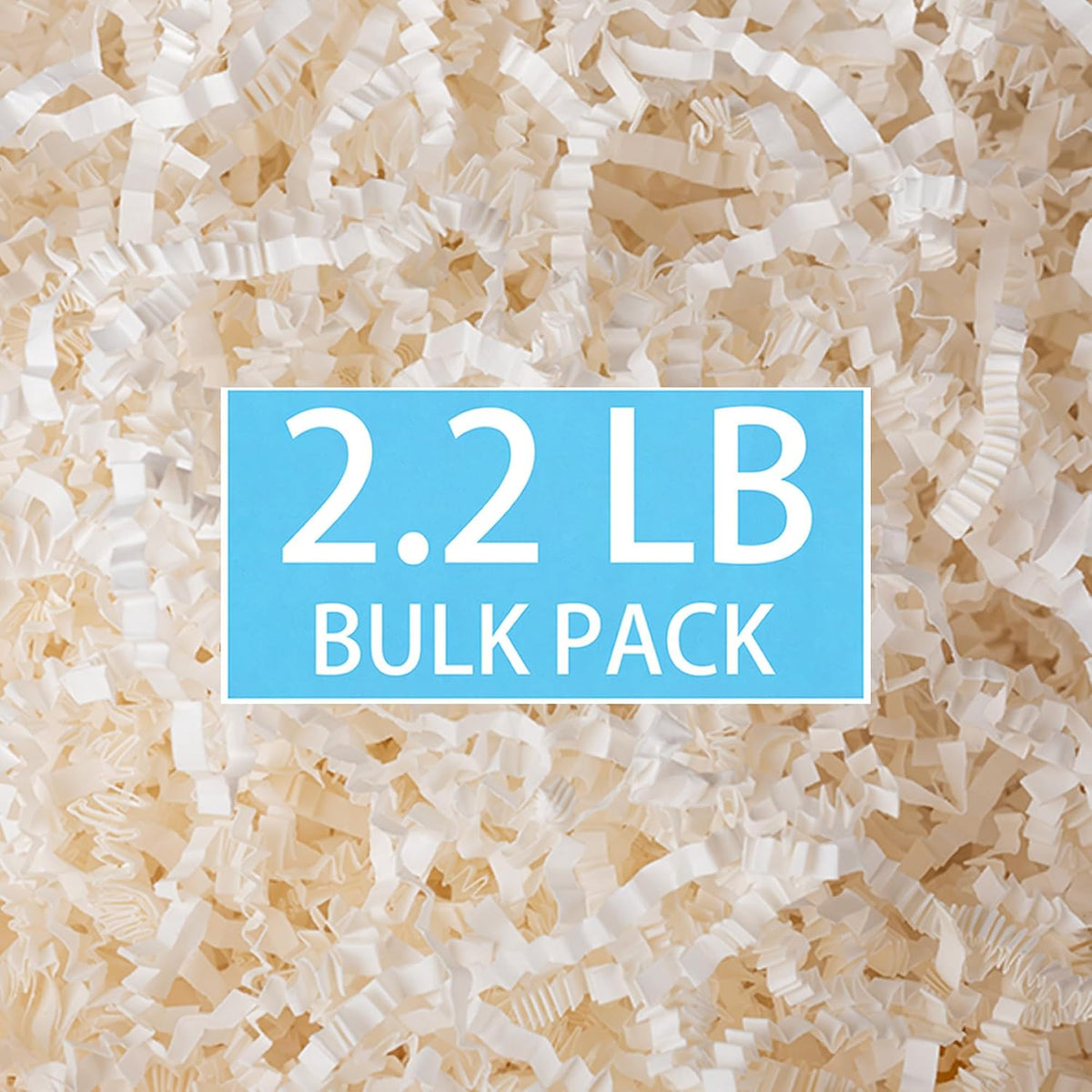 2.2 LB High - Capacity White Crinkle Paper Filler - Premium