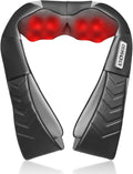 Shiatsu Neck and Back Massager with Heat, Electric Deep Tissue Kneading Neck and Shoulder Massage, Best Gifts for
