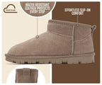 100% Genuine Leather Womens Boots Fur-Lined Ankle Boots Women