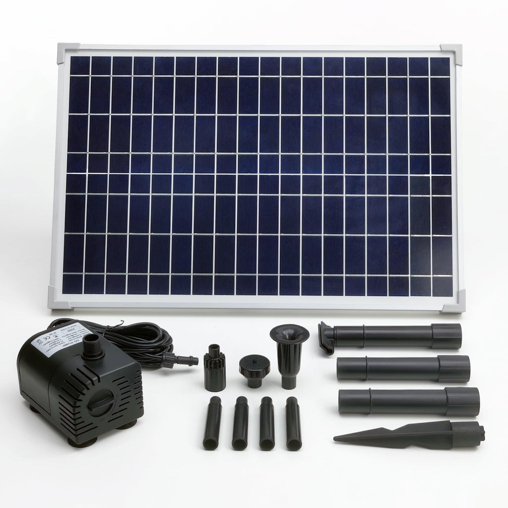 25W Solar Panel with Dry-Run Water Pump KIT (No Backup Battery)