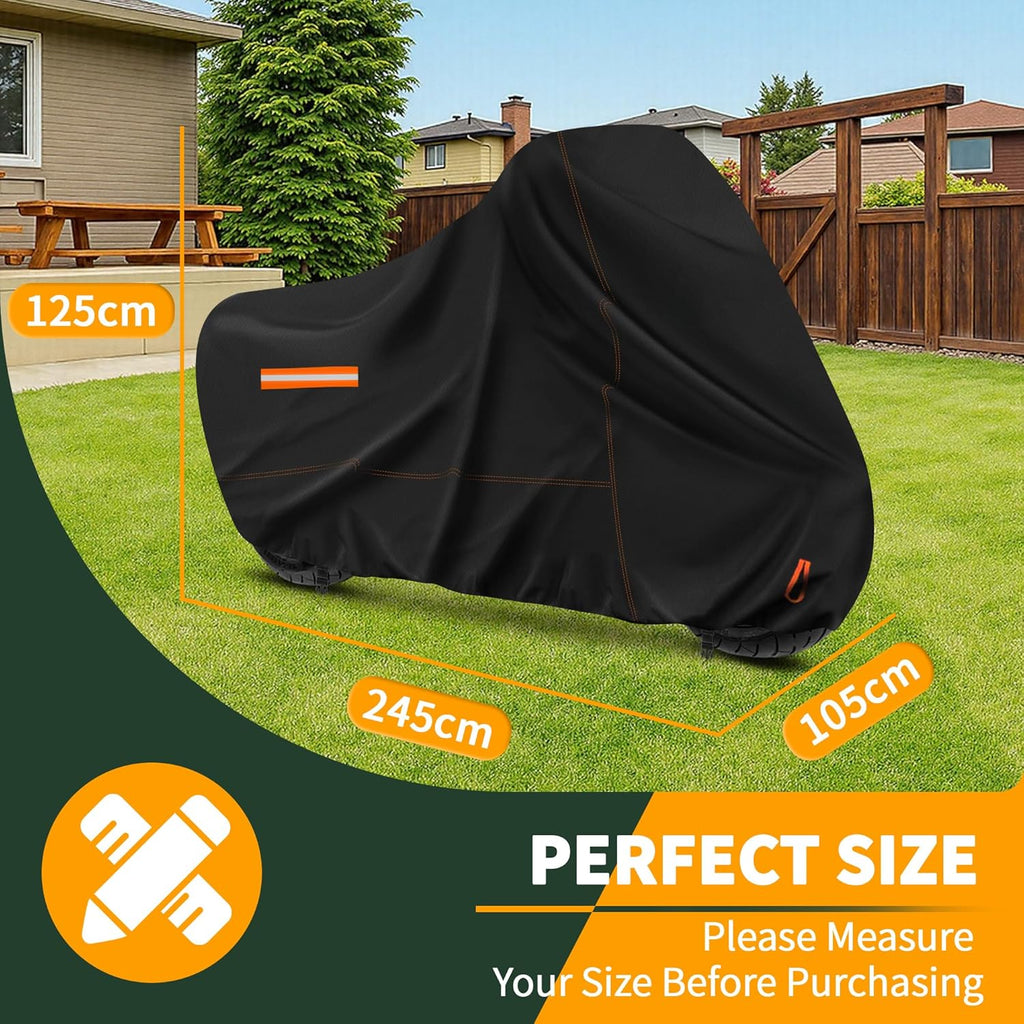 Motorcycle Cover Waterproof Motorcycle Rain Tarp Outdoor Storage