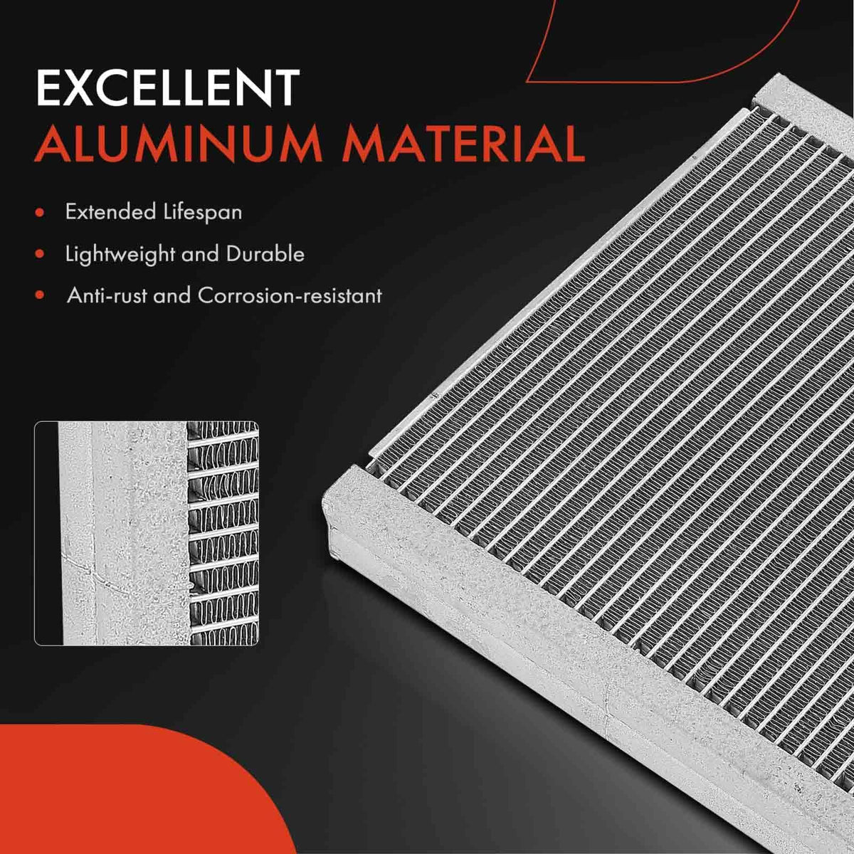 A-Premium AC Evaporator Core Compatible with Ford