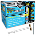 SNAPTOGGLE Toggle Bolt 3/16-24 UNC, 100 Pack, Round Head
