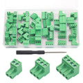 60Pcs 5.08mm Pluggable Screw Terminal Block 2P 3P 4P 300V 10A
