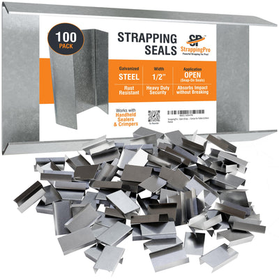 Steel Strapping Seals 3/4 Inch Heavy Duty 100 Pack