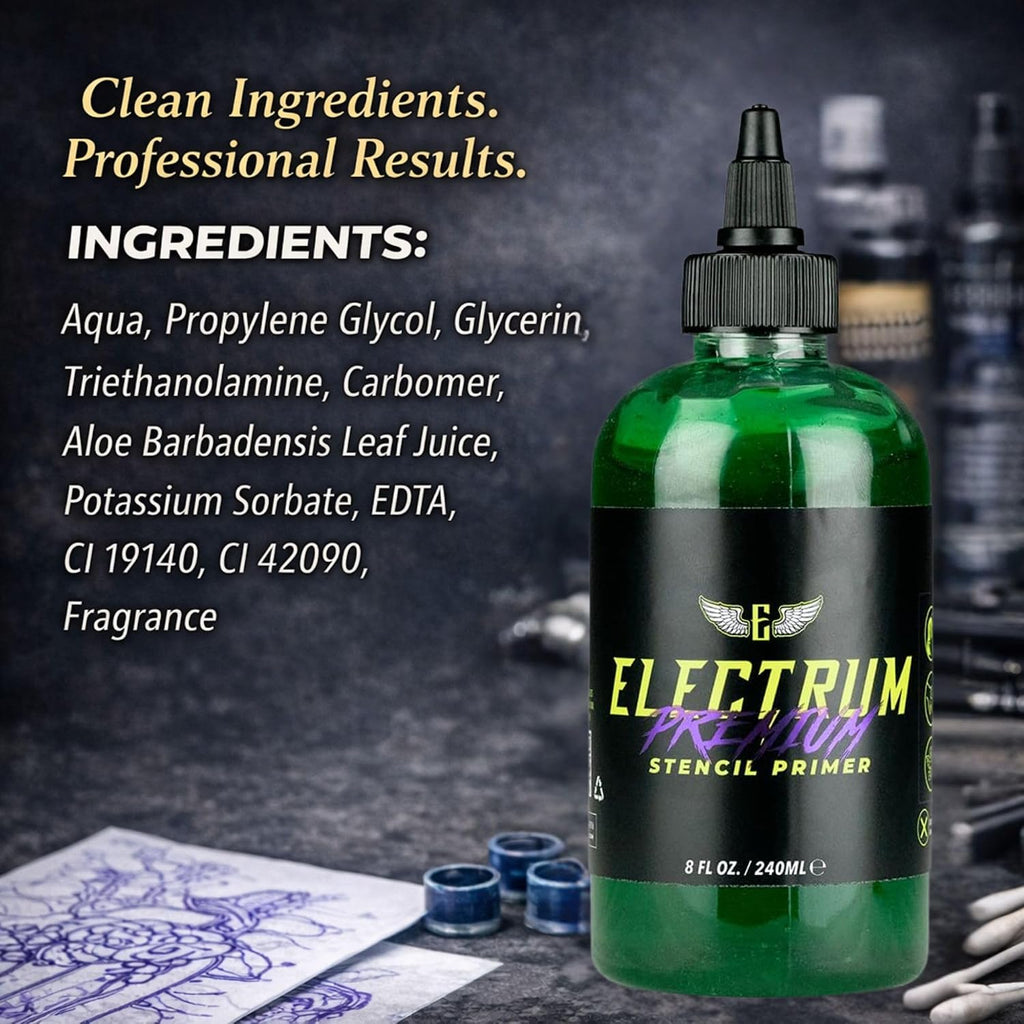 Tattoo Stencil Gel Solution Premium Transfer Gel 8 oz (Stencil Gel)