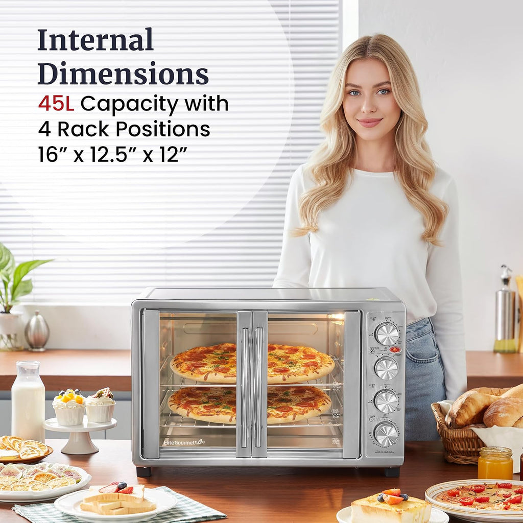 ETO4510B# French Door Convection Oven 47.5Qt, Stainless Steel
