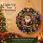 Christmas Pearl Diamond Painting Kit with LED String Lights (SNM 1, 9.84in)