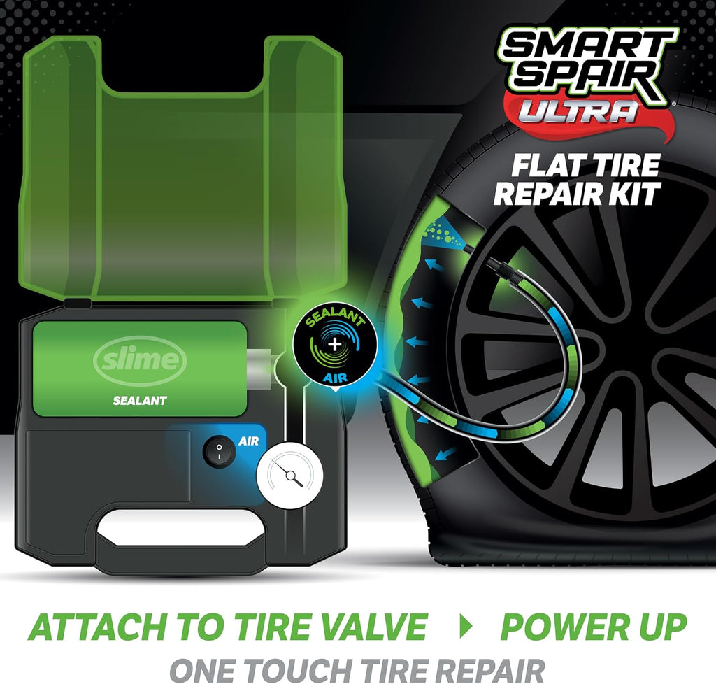 50159 Flat Tire Repair Kit, Smart Spair Ultra, All-in-one Solution, Repairs and Inflates, Truck/SUV, 15 Min Fix