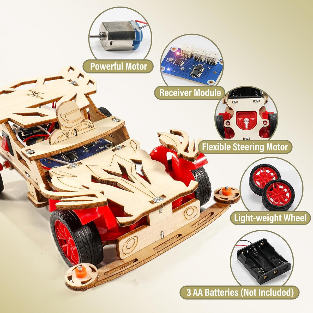 STEM Kits for Kids Age 8-10, STEM Toys for Ages 8-13 Model Car Building Kit