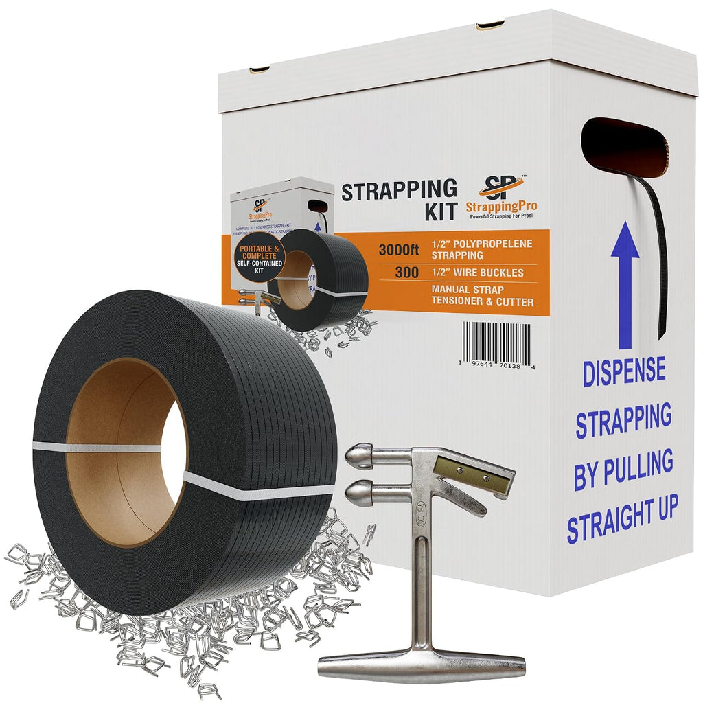 Portable Strapping Kit 1/2" Poly 3000ft Tool Set