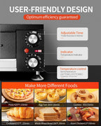 Electric Pizza Oven Indoor Countertop Pizza Oven