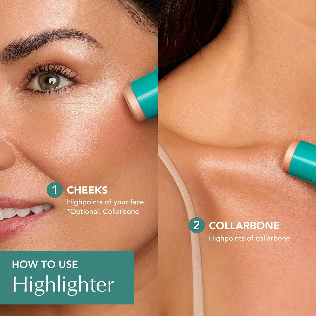 Cream Highlighter Triple Threat Color Stick, Rose Gold