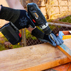 Atlas 370 Nitrile Palm Work Gloves, Black, Small, Single Pair