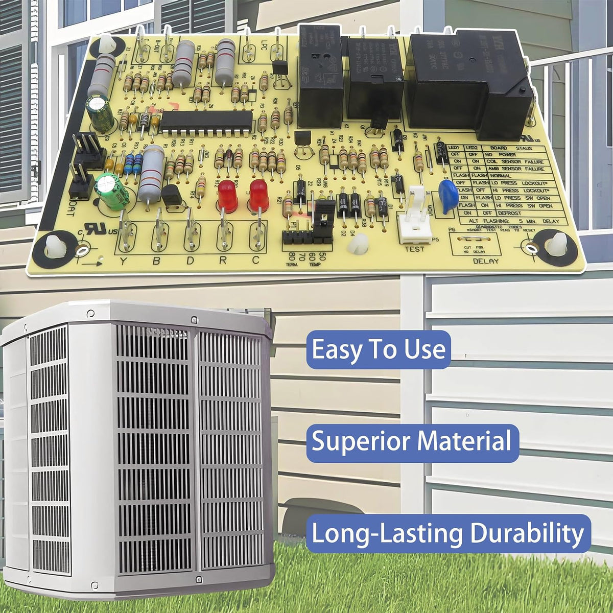 OEM Upgrade 47-21517-22 Compatible with Rheem Defrost Control Board
