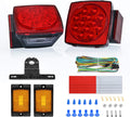 Square Submersible LED Trailer Light Kit,IP68 Waterproof 2PCS