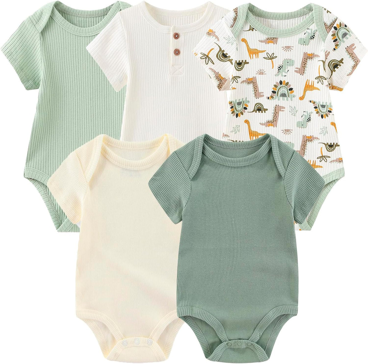 Newborn Layette Gift Set 22-Piece Baby Boy Girl Bodysuits Infant Outfits Essentials and Accessories 0-12 Months
