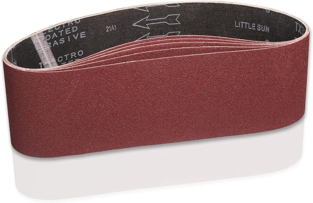 4x36 Inch Sanding Belts 120 Grit 5 Pack for Belt Sander