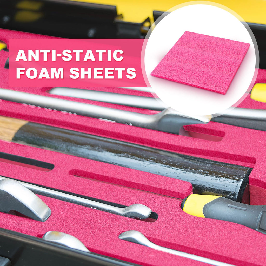 Polyethylene Foam Antistatic Sheet, 8 Pcs, 12" X 12" X 0.25"