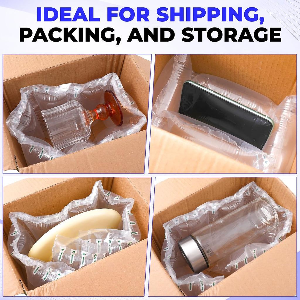 330 Count 4x8 Air Pillows for Shipping with Hand Pump