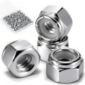 1/4"-20 Lock Nuts, 100-Pack, Premium Carbon Steel