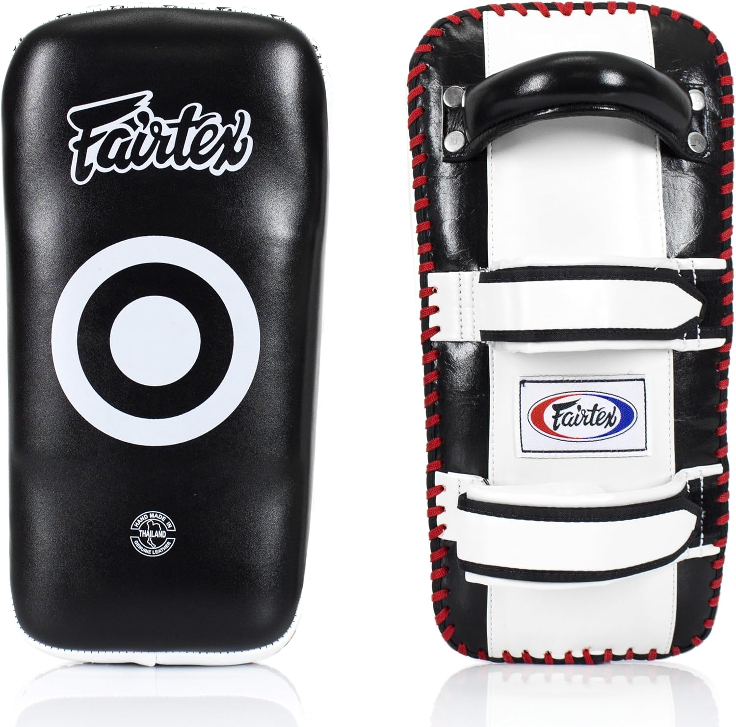 Curved Muay Thai Pads, Kickboxing Punching Kicking Striking Shield | Handcrafted cowhide leather with thick foam.