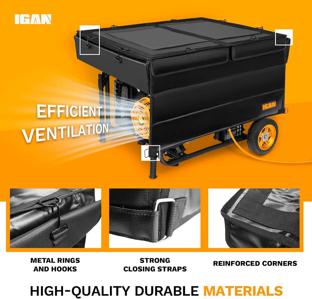 Generator Covers While Running for most 3500w-12000w Generators - Ultra Heavy Duty Generator Covers for Outside