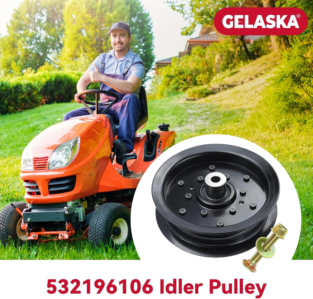 GELASKA 532197379 532196106 Husqvarna Idler Pulley for Husqvarna Z254 Deck