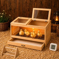 Wooden Brooder Box for Chicks, Ducklings & Quail Chick House