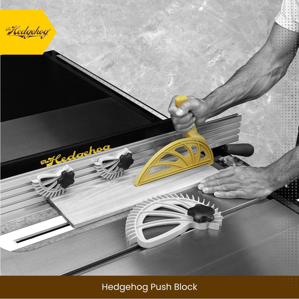 Hedgehog Woodworking Push Block for Table Saws, Jointers & Routers