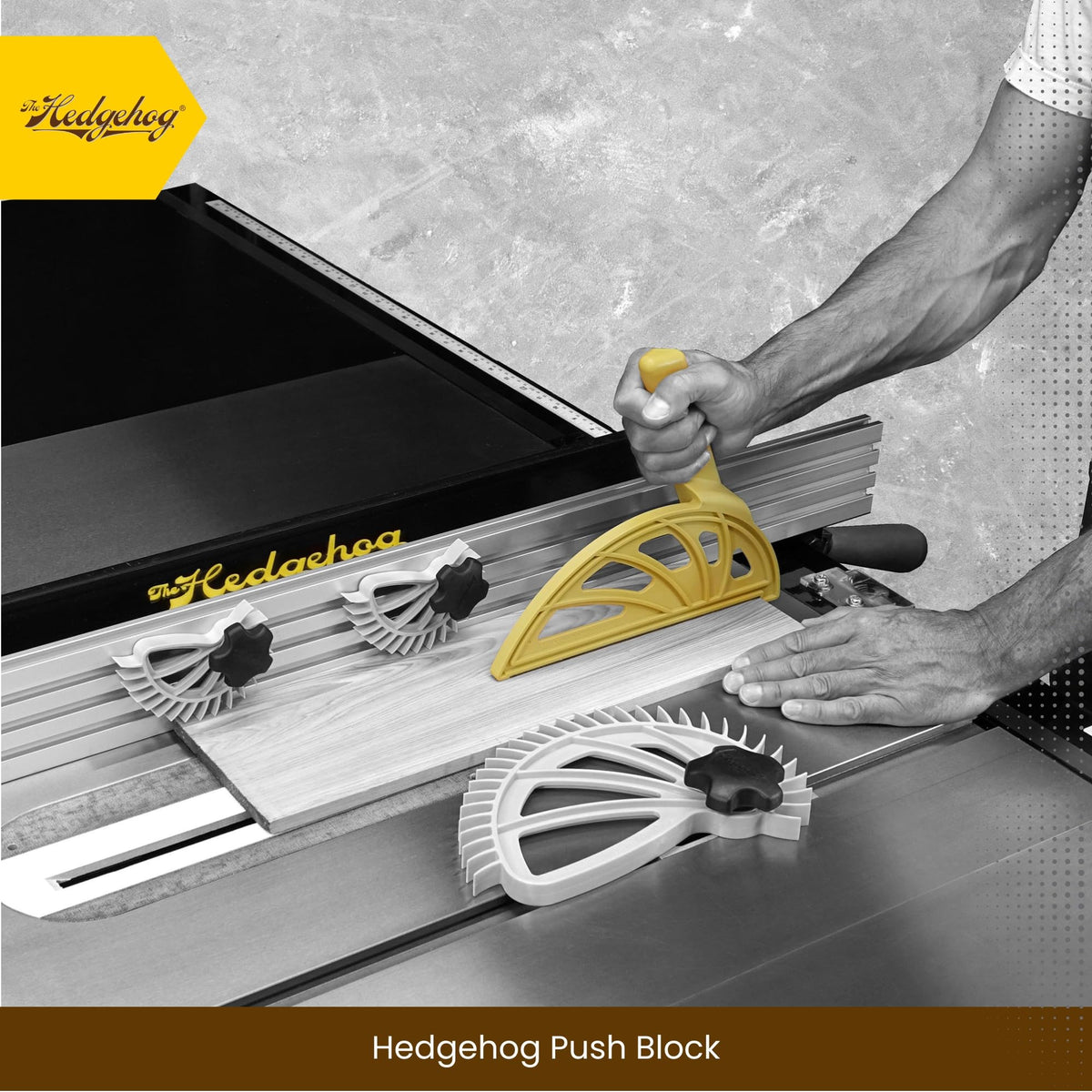 Hedgehog Woodworking Push Block for Table Saws, Jointers & Routers