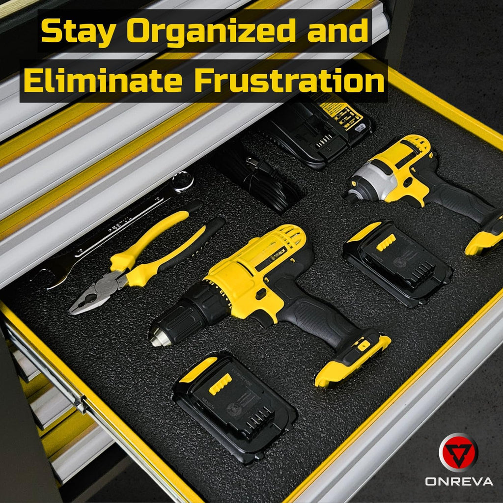 Tool Box Foam Organizer 48x24x1.5 inch 1PC, Kaizen Sheets for Pro Tool Control, Custom Tool Shadow Inserts for Cases