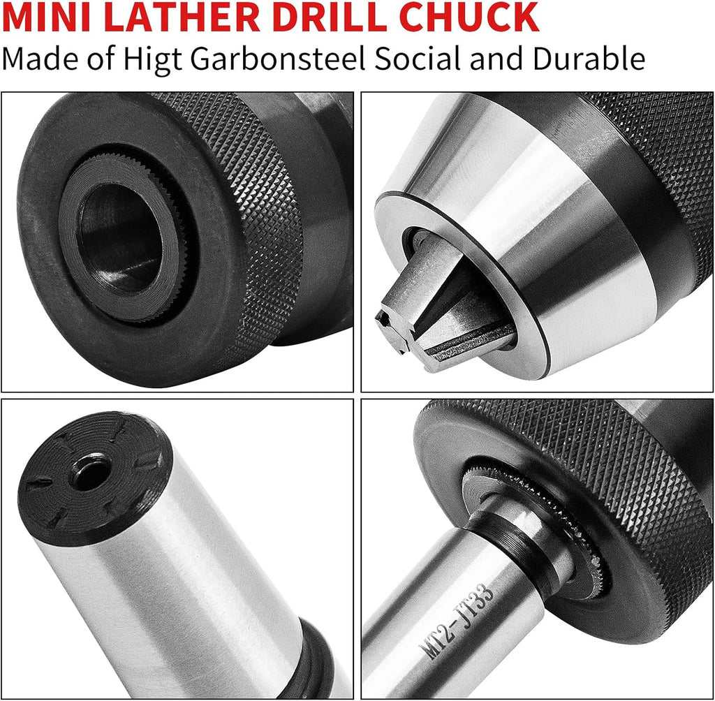 1/32"- 5/8" Heavy Duty Drill Press Chuck,MT2-JT33 Drill Chuck Arbor
