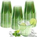 9 OZ Green Disposable Plastic Cups Cocktail Cup 50 Pack