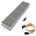 Dot Matrix FC16 4-in-1 Display Module with MAX7219 Chip, 32x8 LED Matrix, Compatible with Arduino, ESP32, ESP8266, Raspberry Pi, 4 Pieces