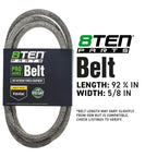 8TEN Belt with Kevlar for Toro Lazer Z DS E X 5/8" x 92.75"